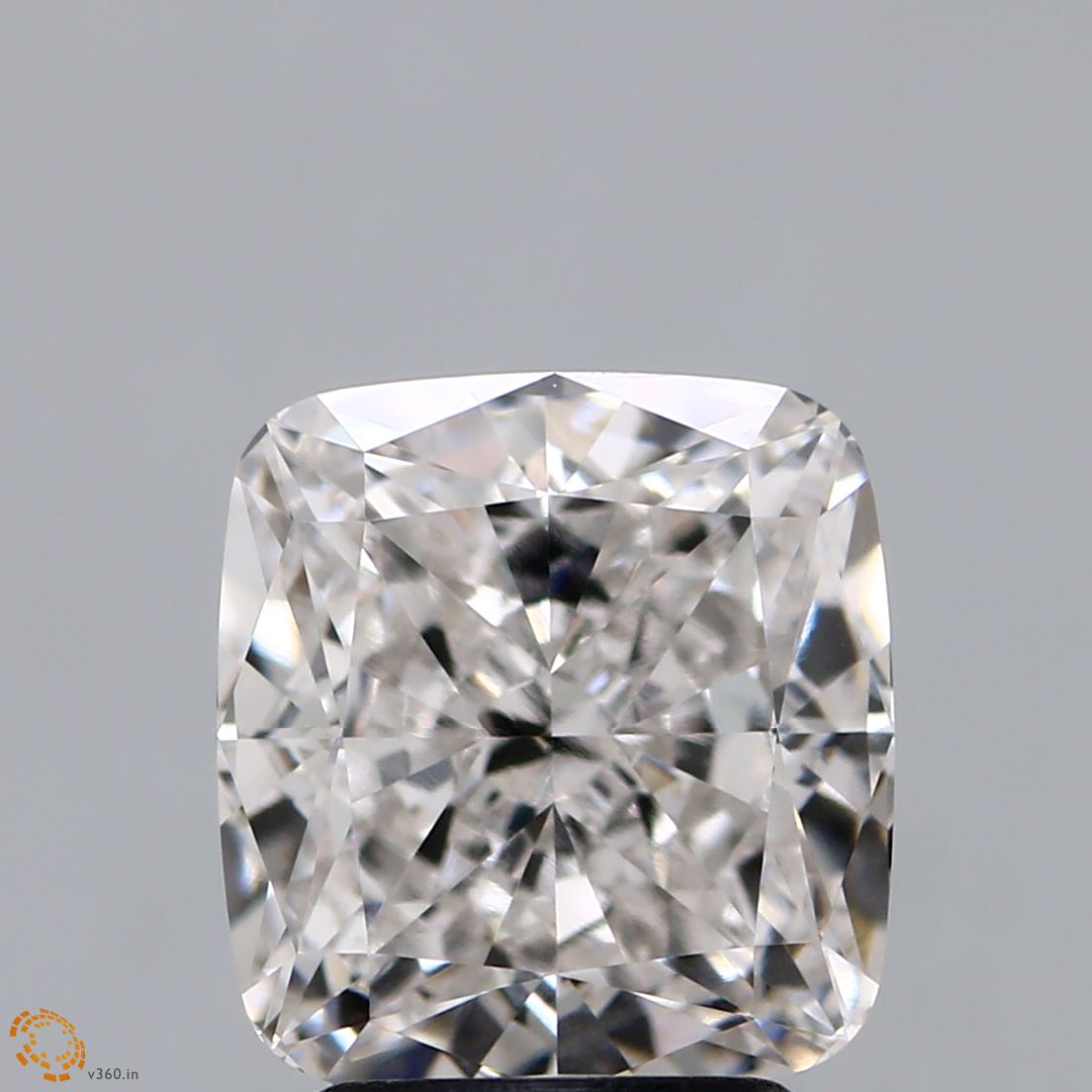 A cushion cut diamond with more square corners