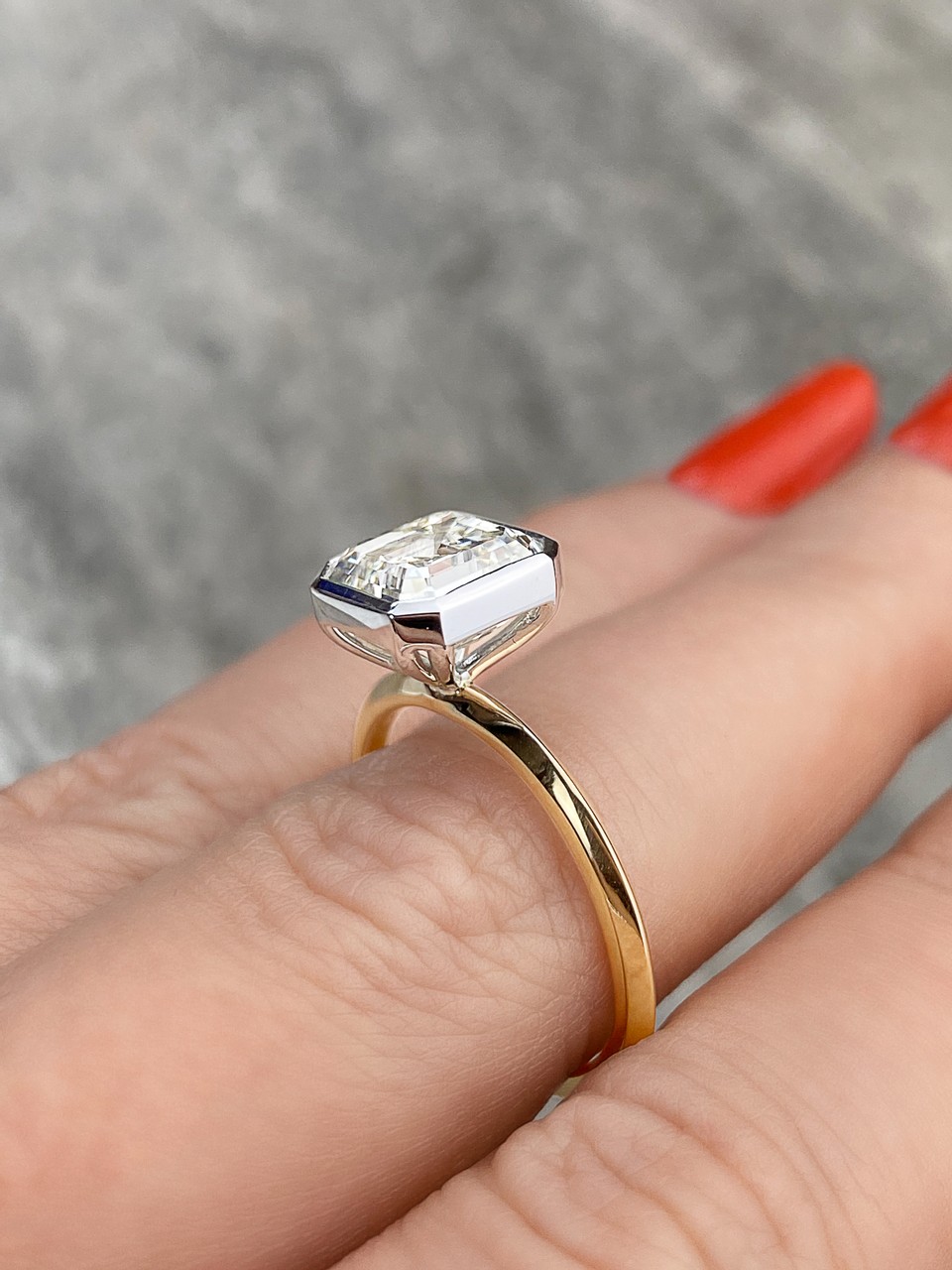 Two tone on sale engagement rings