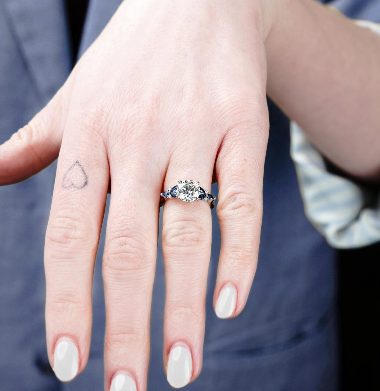 Cathedral engagement deals ring on finger